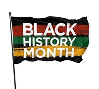 Drapeau du mois de l'histoire des Noirs, 3x5 pieds, couleurs vives et résistant aux UV, bannières murales pour l'extérieur et l'intérieur