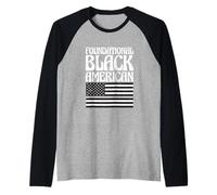 Drapeau du Mois de l'histoire des Noirs Manche Raglan