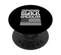 Drapeau du Mois de l'histoire des Noirs PopSockets PopGrip Adhésif