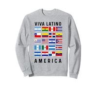 Drapeau du Mois du Patrimoine hispanique 2022 Viva Amérique Latine Latino Sweatshirt