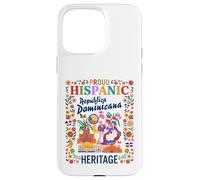 Drapeau du Mois du Patrimoine hispanique dominicain pour Femme Idée Dominicano Coque pour iPhone 15 Pro Max