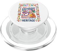 Drapeau du Mois du Patrimoine hispanique dominicain pour Femme Idée Dominicano PopSockets PopGrip pour MagSafe