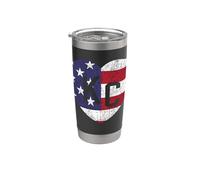 Drapeau du monde des États-Unis KC Cœur Kansas City Love Letters US Gobelet isotherme en acier inoxydable double paroi