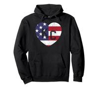 Drapeau du Monde des États-Unis KC Cœur Kansas City Love Letters US Sweat à Capuche