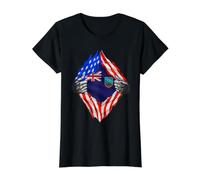 Drapeau du Montserratien américain du Royaume-Uni Montserrat T-Shirt Graphique avec Valeur