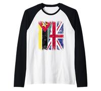 Drapeau du Mozambique UK Heritage Mozambicain Manche Raglan