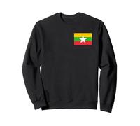 Drapeau du Myanmar (Birmanie) Sweatshirt
