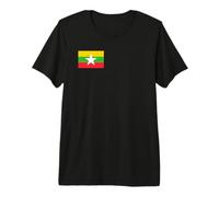 Drapeau du Myanmar (Birmanie) T-Shirt Haut de Gamme