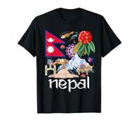 Drapeau du Népal Idée pour Enfants Patrimoine népalais népalais T-Shirt