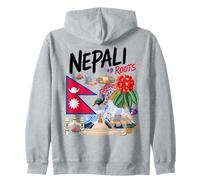 Drapeau du Népal Idée pour Femme Patrimoine népalais népalais Sweat à Capuche