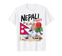 Drapeau du Népal Idée pour Femme Patrimoine népalais népalais T-Shirt