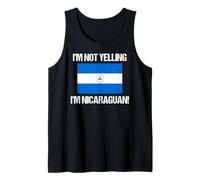 Drapeau du Nicaragua avec Inscription « I'm Not Yelling » Débardeur