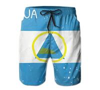 Drapeau du Nicaragua Maillot de bain pour homme Short de plage avec poches