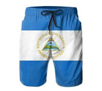 Drapeau du Nicaragua Maillot de bain pour homme Short de plage avec poches