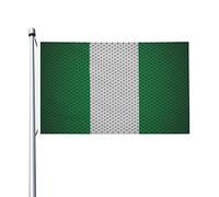 Drapeau du Nigeria 3x5 pieds, bannière extérieure Durable Double face, drapeau de bienvenue pour fête à domicile, drapeau de décoration de Patio