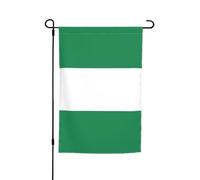 Drapeau du Nigeria imprimé drapeau de jardin 30,5 x 45,7 cm, drapeaux double face pour décoration de cour extérieure, toutes saisons