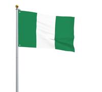 Drapeau du Nigeria imprimé sur un seul côté pour la journée nationale de la culture en plein air
