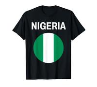 Drapeau du Nigeria Moderne T-Shirt Graphique avec Valeur