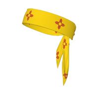 Drapeau du Nouveau-Mexique Bandeau Sport Réglable Antidérapant Durable Élégant et Stable Convient pour Tennis Football et Course à Pied
