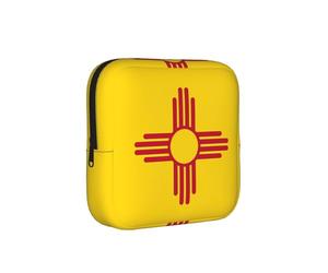 Drapeau du Nouveau-Mexique Sac de Rangement Anti-Période Hygiène Féminine Étui de Voyage pour Serviettes Hygiéniques Pochette Discrète Mensural pour Sac à Main Bureau