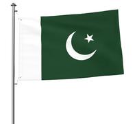 Drapeau du Pakistan 2 x 3 cm Drapeau double face - Bannière d'extérieur robuste et décorative, idéale pour le jardin, la chambre et la décoration de fête
