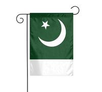 Drapeau du Pakistan Drapeau de jardin double face 30 x 45 cm, drapeaux de décoration de Noël en plein air, drapeau de cour durable
