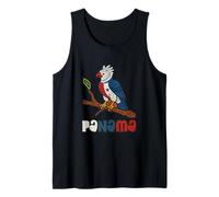 Drapeau du Panama Harpie Aigle Panaméen Art Folk Vintage Débardeur