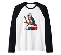 Drapeau du Panama Harpie Aigle Panaméen Art Folk Vintage Manche Raglan