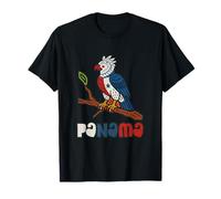 Drapeau du Panama Harpie Aigle Panaméen Art Folk Vintage T-Shirt