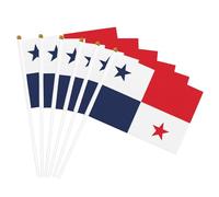 Drapeau du Panama imprimé à main léger pour festival, décoration intérieure ou extérieure, défilé, fête, événements