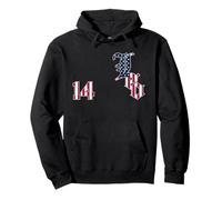 Drapeau du Pape Leo XIV de Chicago Numéro 14 Sports USA Flag Sweat à Capuche