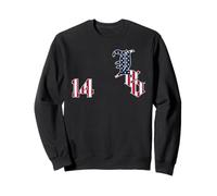 Drapeau du Pape Leo XIV de Chicago Numéro 14 Sports USA Flag Sweatshirt