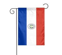 Drapeau du Paraguay pour jardin 30 x 45 cm vertical double face Ferme Vacances