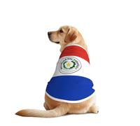 Drapeau du Paraguay T-shirt pour chien - Vêtements pour chiens de grande et moyenne taille - Chemises confortables pour chien, parfaites pour un usage quotidien