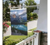 Drapeau du parc national Banff - 61 x 91 cm - Pour extérieur et intérieur - Pour le printemps, l'été, l'automne et l'hiver - Drapeaux de jardin avec œillets verticaux double face - Bannière pour