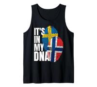 Drapeau du Patrimoine ADN de la Suède et de la Norvège Débardeur