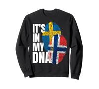 Drapeau du Patrimoine ADN de la Suède et de la Norvège Sweatshirt