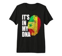 Drapeau du Patrimoine ADN de l'Espagne et du Sénégal T-Shirt Haut de Gamme