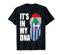 Drapeau du Patrimoine ADN du Liban et de la Grèce T-Shirt