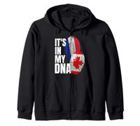 Drapeau du Patrimoine Canadien et français Sweat à Capuche