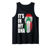 Drapeau du Patrimoine d'ADN du Liban et de l'Italie Débardeur