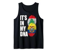 Drapeau du Patrimoine de l'ADN du Liban et de l'Équateur Débardeur