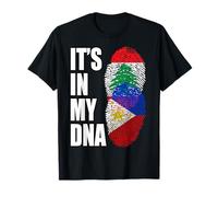 Drapeau du Patrimoine de l'ADN du Liban et du Filipino T-Shirt