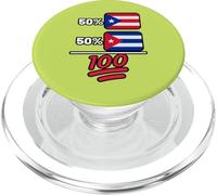 Drapeau du Patrimoine de Puerto Rican Plus Cuban Mix PopSockets PopGrip pour MagSafe