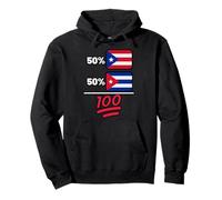 Drapeau du Patrimoine de Puerto Rican Plus Cuban Mix Sweat à Capuche