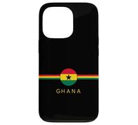 Drapeau du Patrimoine ghanéen avec Blason Art Minimaliste Racines ghanéennes Coque pour iPhone 13 Pro