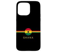 Drapeau du Patrimoine ghanéen avec Blason Art Minimaliste Racines ghanéennes Coque pour iPhone 15 Pro Max