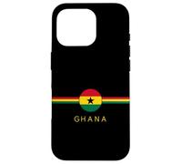 Drapeau du Patrimoine ghanéen avec Blason Art Minimaliste Racines ghanéennes Coque pour iPhone 16 Pro