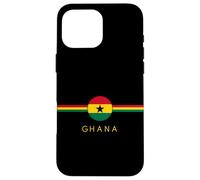 Drapeau du Patrimoine ghanéen avec Blason Art Minimaliste Racines ghanéennes Coque pour iPhone 16 Pro Max