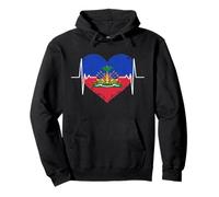 Drapeau du Patrimoine haïtien Jour Mois Amour Haïti Pride Hommes Femmes Sweat à Capuche